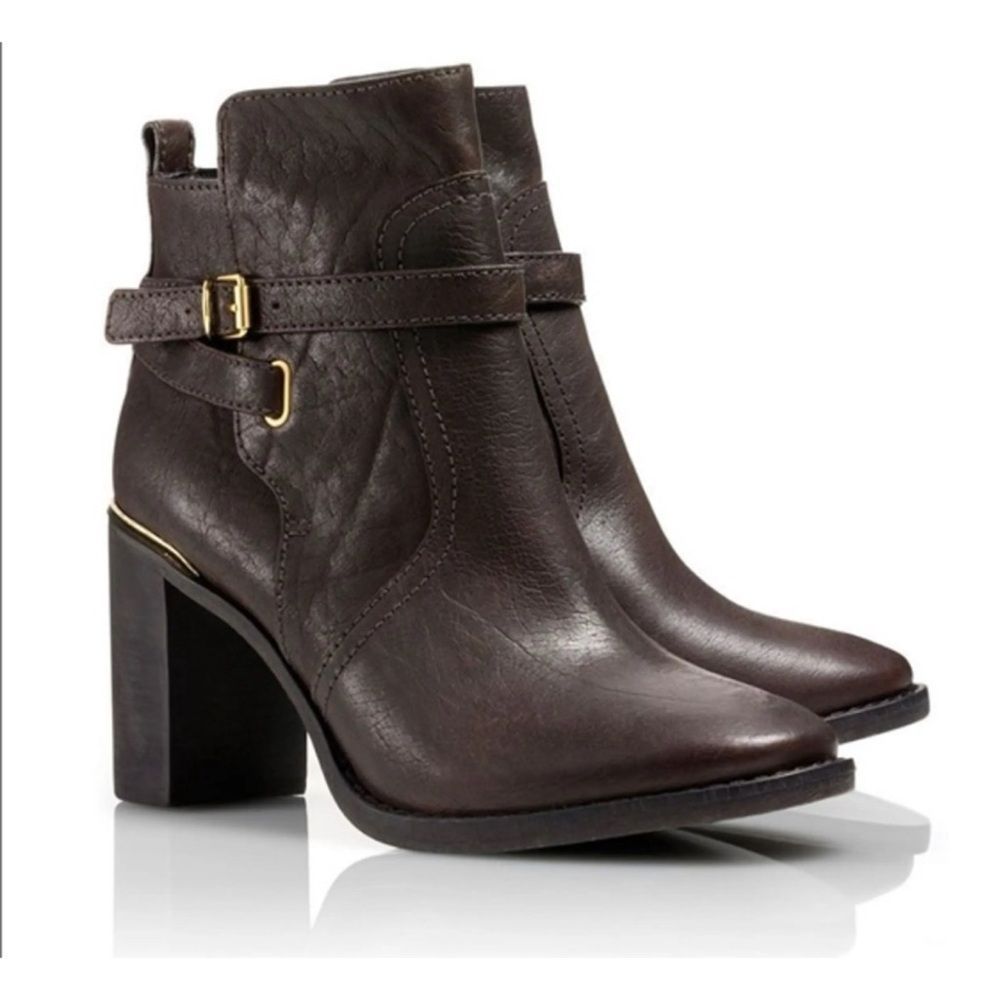 Tory Burch Kayden Booties In Dark Chocolate Size 7.5